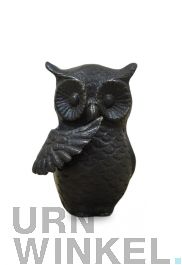Buitenurn brons met vogeltje - Uitvaartwinkel Deventer