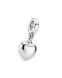 Asbedel 'Hartje' van 925 zilver