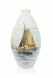 Handbeschilderde urn 'Zeilschip'