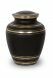 Messing urn zwart met goudkleurige lijnen