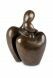 Bronzen duo urn 'Samen voor altijd'