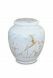 Mini urn van porselein 'Classica' | Carrara marmer met goudkleurige aders motief