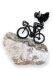 Gedenkbeeld van brons 'Cycling to heaven' - beperkt beschikbaar