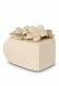 Beige mini urn van keramiek 'Flowerbox'