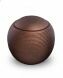 Bolvormige mini urn 'Memento' brons met satijn glazuur