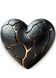 LEGEND Fractured Heart - Handgemaakte bronzen urn