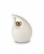 Keramische mini urn 'Traandruppel' met goudkleurig hart