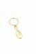 Sleutelhanger ashanger 'Infinity' verguld