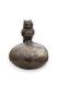 Bronzen mini urn met uil