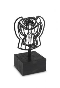 3D gedenkbeeld met asreservoir en glazen ashangertje 'Engeltje'