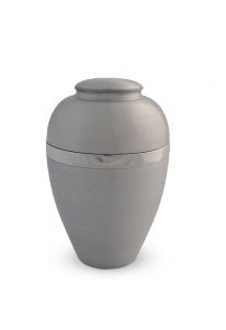 Aluminium mini urn satijn met ring