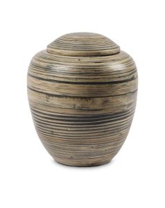 Donkerbruine bamboe urn