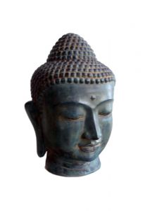Boeddha hoofd brons mini urn