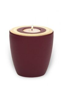 Kaarshouder mini urn 'Luna' braamrood