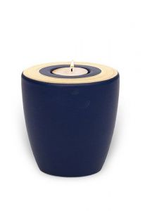 Kaarshouder mini urn 'Luna' Saphir gold