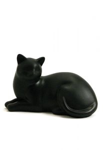 Kattenurn van kunsthars zwart