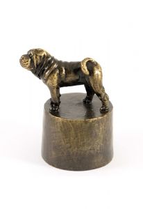 Chinese shar-pei urn verbronsd