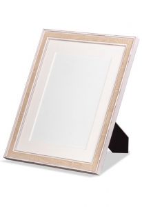 Houten fotolijst beige 24x18 cm