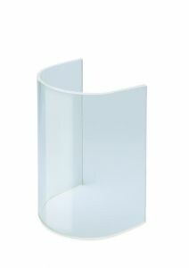 Gebogen glasruitje voor graflantaarns