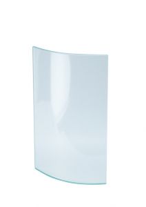 Gebogen glasruitje voor graflantaarns