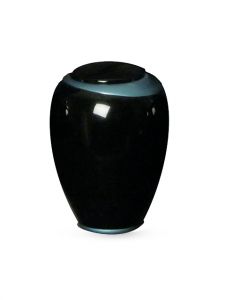 Glasfiber urn 'Lysis' blauw