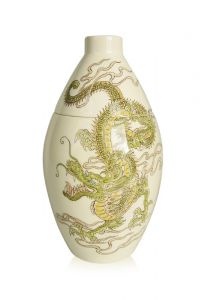 Handbeschilderde mini urn 'Chinese draak'