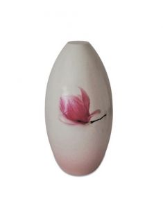 Handgemaakte urn 'Magnolia bloem'