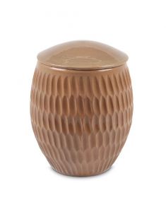 Urn van keramiek - Mokka bruin