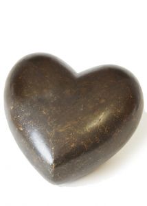 Bronzen urn 'Hart' voor buiten 