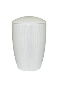 Houten urn wit