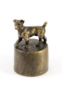 Jack Russel urn verbronsd