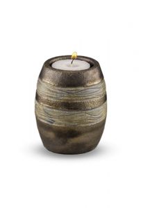 Keramische mini urn met waxinelichtje