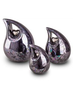 Keramische mini urn met hartje