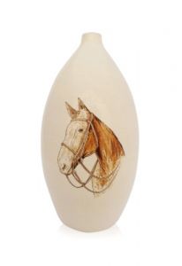 Handbeschilderde mini urn 'Paard'