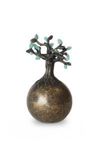 Bronzen mini urn 'Levensboom'