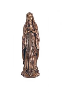 Gedenkbeeld Maria met gevouwen handen - 3d, vrijstaand, plug onderzijde