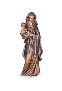 Gedenkbeeld Maria met kind in verschillende afmetingen - 3d, vrijstaand, plug onderzijde