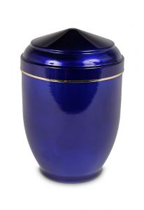 Metalen urn donkerblauw