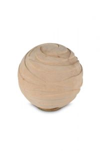 Kleine urn 'Sfera' van grenenhout