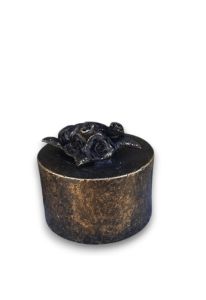 Bronzen mini urn 'Roosjes'