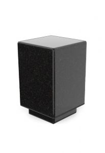 Granieten mini urn - zwart