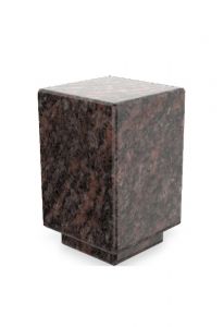 Granieten mini urn - bruin