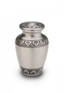 Messing mini urn zilver