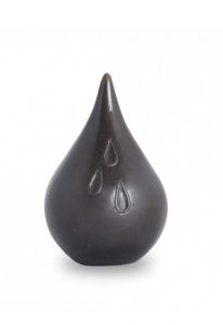 Bronzen mini urn 'Traandruppel'