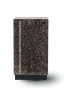 Natuursteen urn graniet met kristal