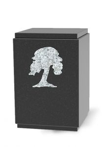 Natuursteen urn fijn graniet 'Levensboom'