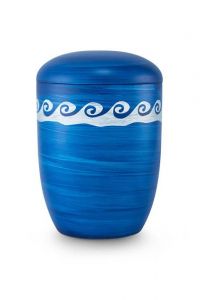 Zee-urn oceaanblauw met golven