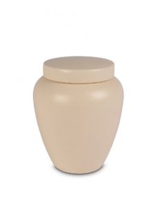 Keramische urn crème