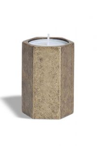 Mini urn waxinelichtje 'Antiek messing'