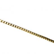 Collier edelstaal schakel 'goud verguld'